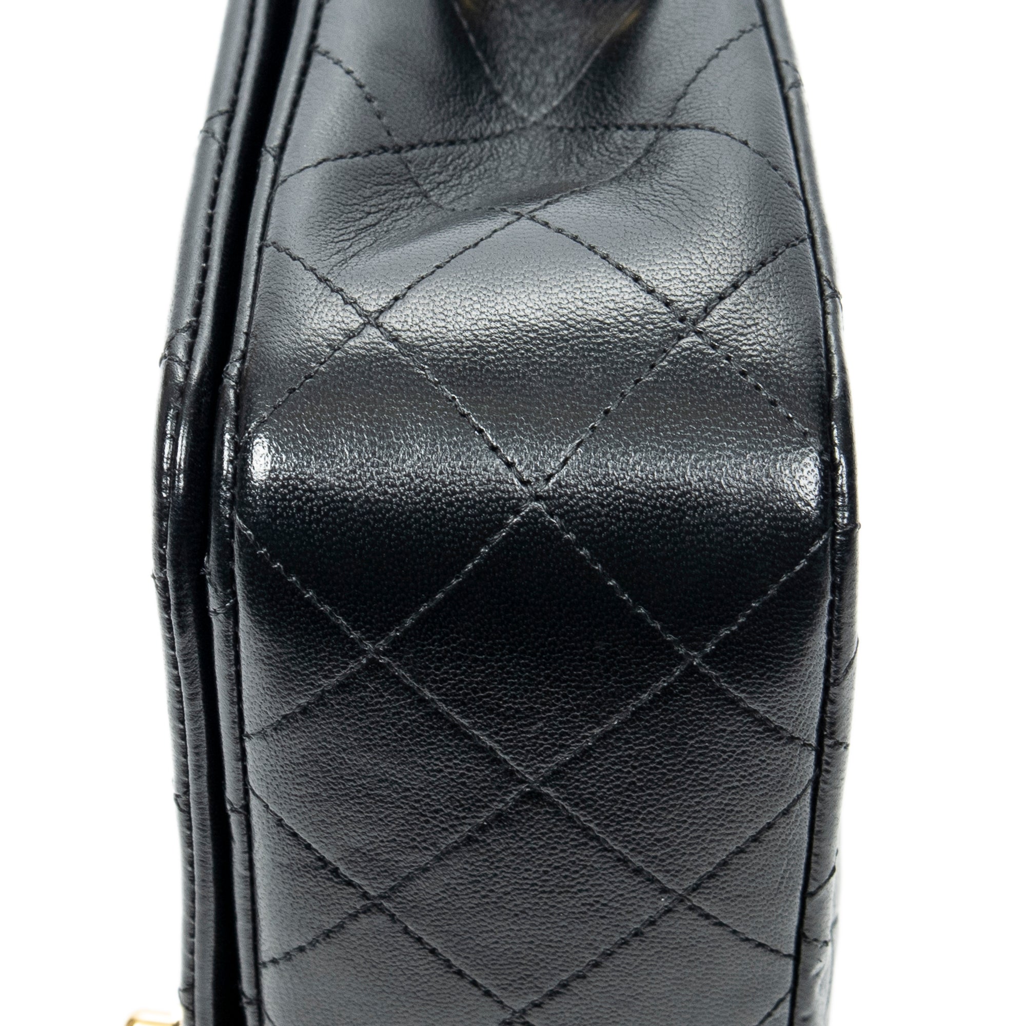 Shoulder bag CC Turn Lock Mademoiselle Full Flap Black Quilted Lambskin Leather