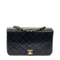 Shoulder bag CC Turn Lock Mademoiselle Full Flap Black Quilted Lambskin Leather