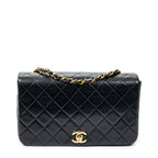 Shoulder bag CC Turn Lock Mademoiselle Full Flap Black Quilted Lambskin Leather