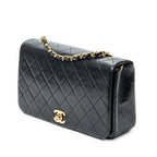 Shoulder bag CC Turn Lock Mademoiselle Full Flap Black Quilted Lambskin Leather