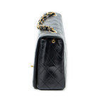 Shoulder bag CC Turn Lock Mademoiselle Full Flap Black Quilted Lambskin Leather