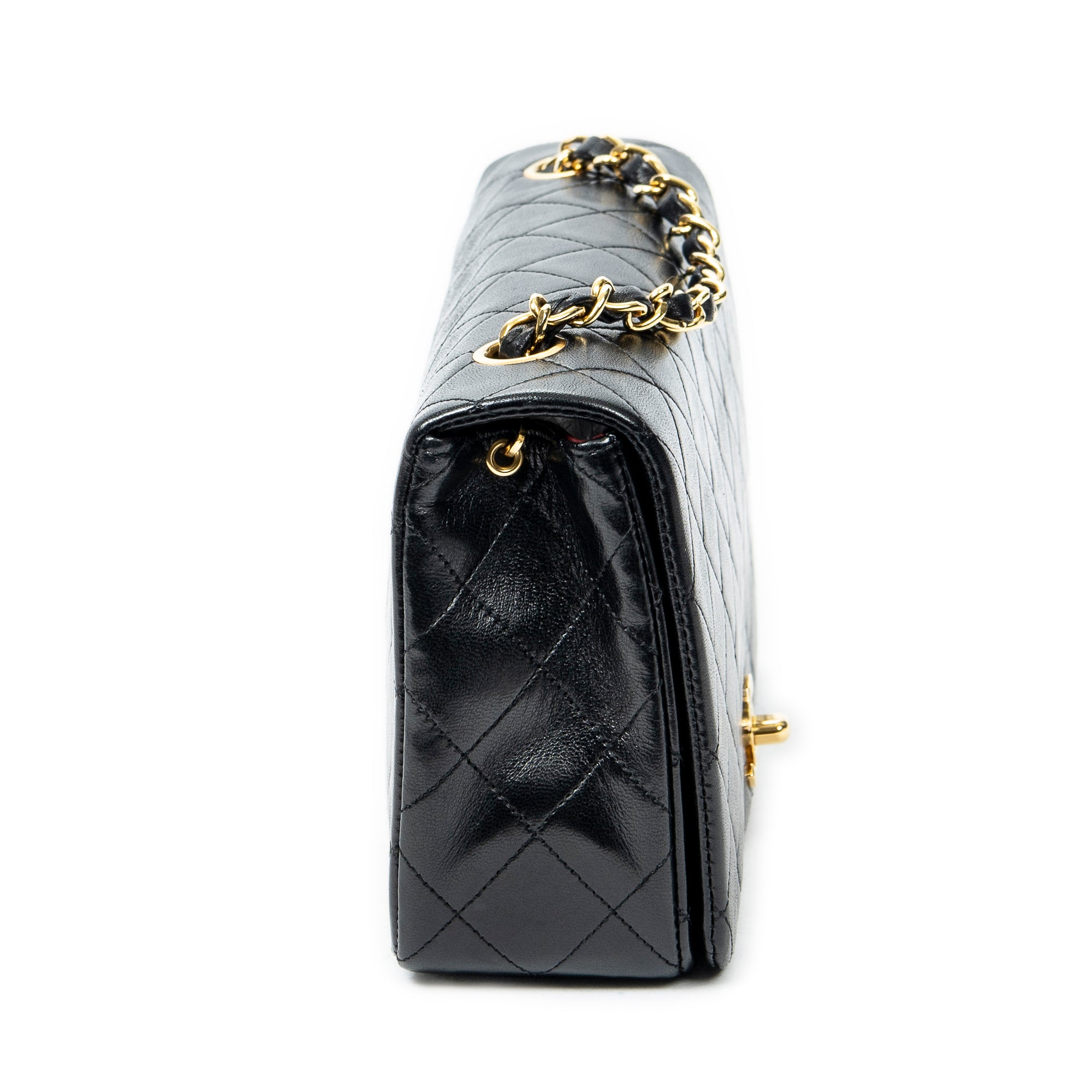 Shoulder bag CC Turn Lock Mademoiselle Full Flap Black Quilted Lambskin Leather