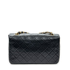 Shoulder bag CC Turn Lock Mademoiselle Full Flap Black Quilted Lambskin Leather