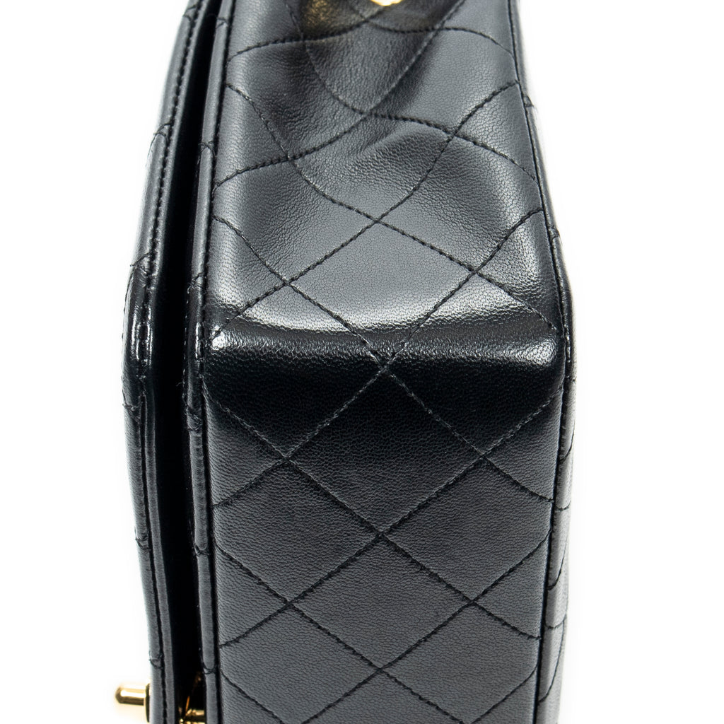 Shoulder bag CC Turn Lock Mademoiselle Full Flap Black Quilted Lambskin Leather