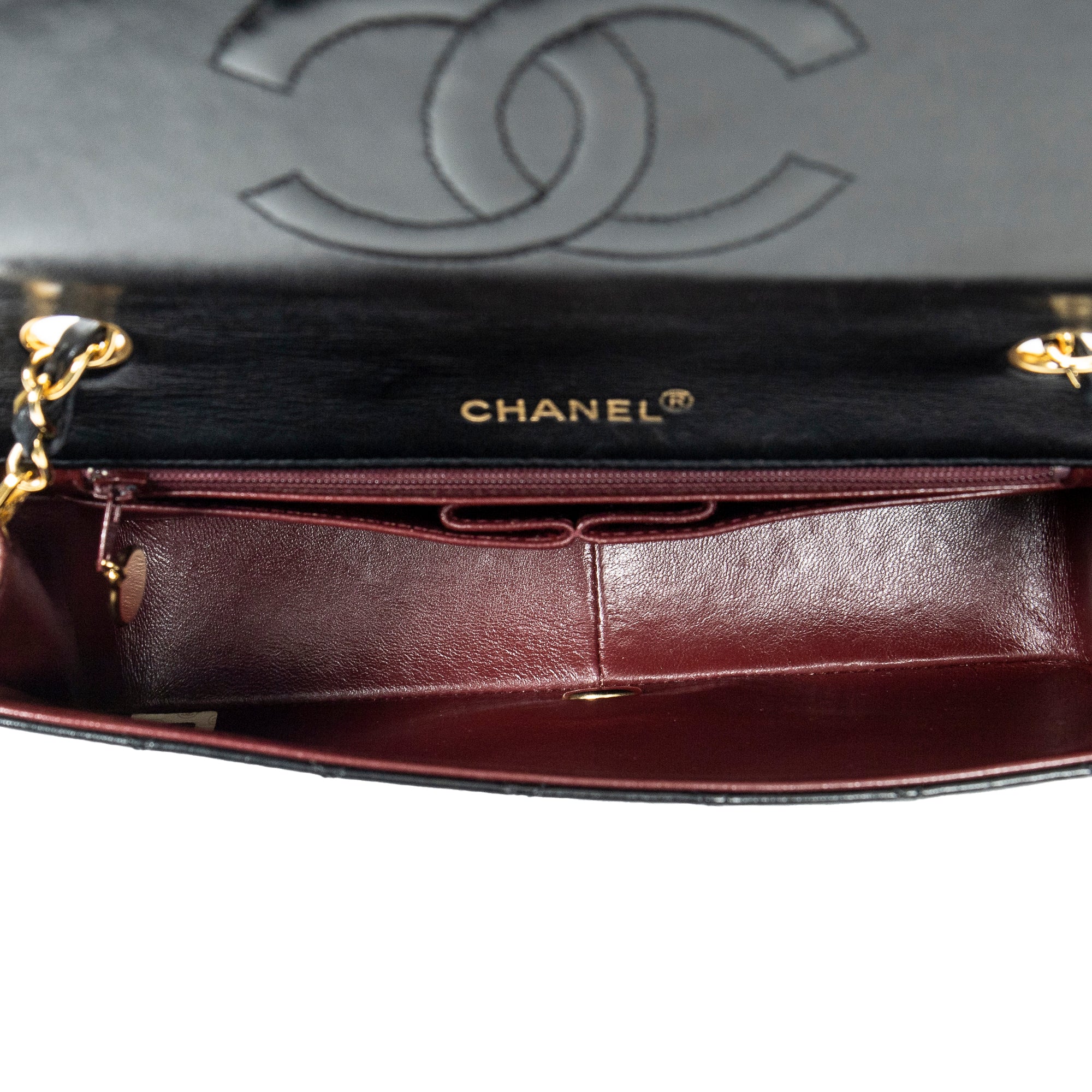 Shoulder bag CC Turn Lock Mademoiselle Full Flap Black Quilted Lambskin Leather