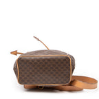 Backpack Drawstring Flap Backpack Beige Macadam Coated Canvas