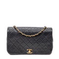 Shoulder bag CC Turn Lock Mademoiselle Full Flap Black Quilted Lambskin Leather