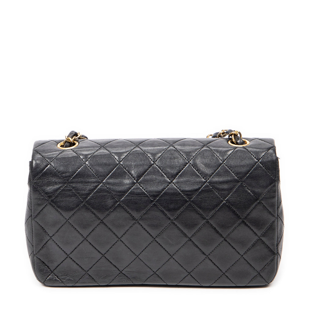 Shoulder bag CC Turn Lock Mademoiselle Full Flap Black Quilted Lambskin Leather