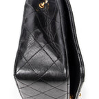 Shoulder bag CC Turn Lock Mademoiselle Full Flap Black Quilted Lambskin Leather