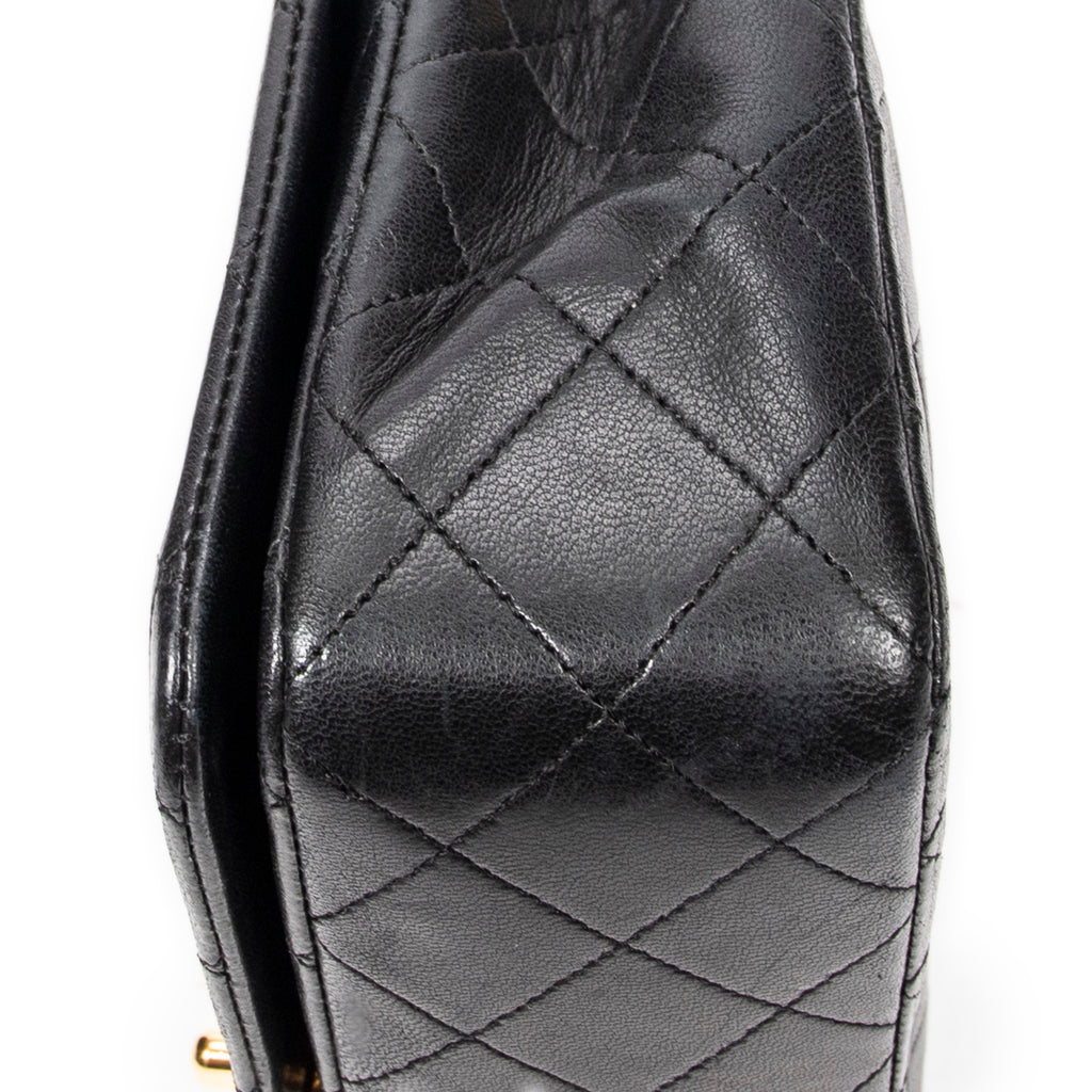 Shoulder bag CC Turn Lock Mademoiselle Full Flap Black Quilted Lambskin Leather