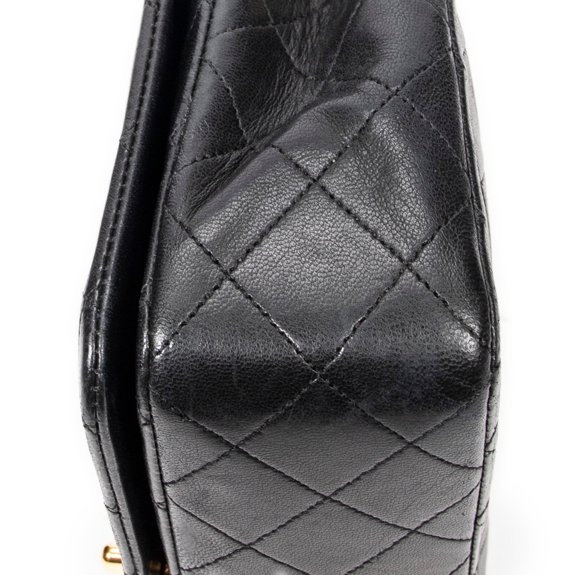 Shoulder bag CC Turn Lock Mademoiselle Full Flap Black Quilted Lambskin Leather