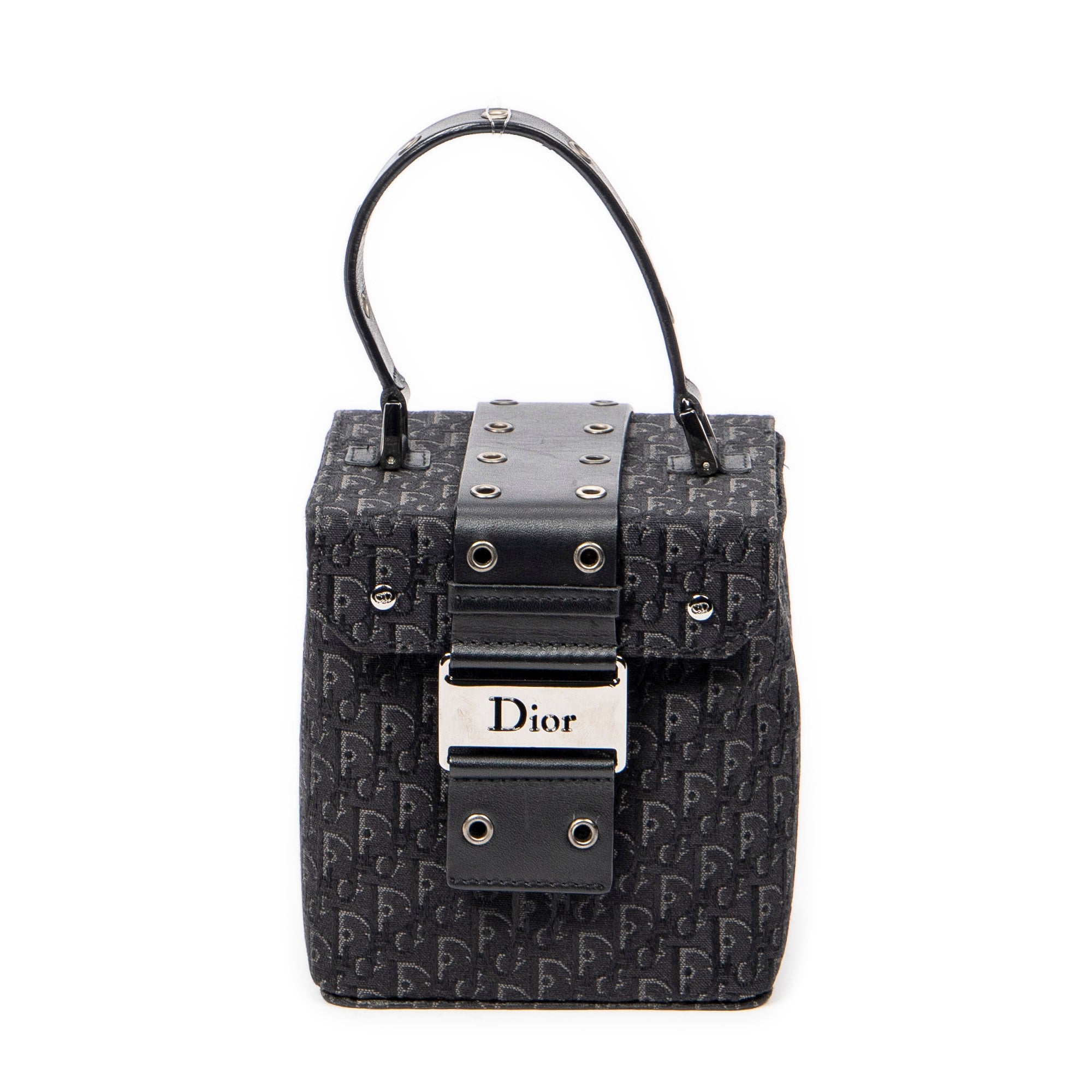 Pouch Street Chic Mini Vanity Case Black Diorissimo Canvas