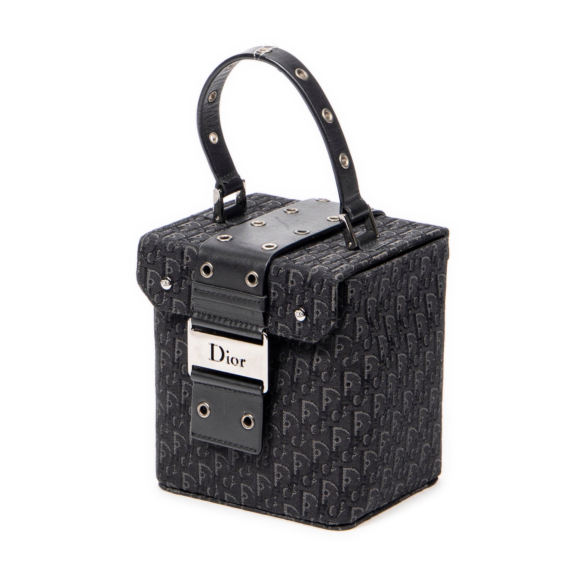 Pouch Street Chic Mini Vanity Case Black Diorissimo Canvas
