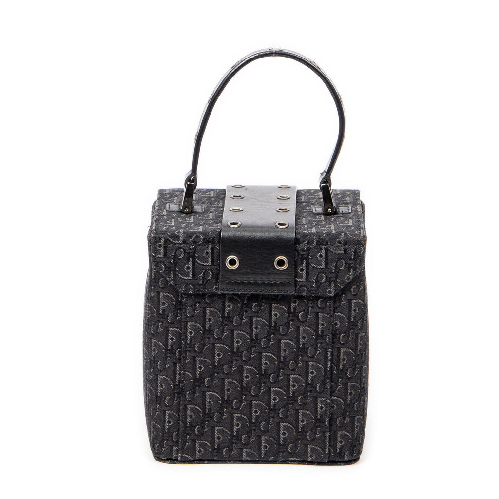Pouch Street Chic Mini Vanity Case Black Diorissimo Canvas