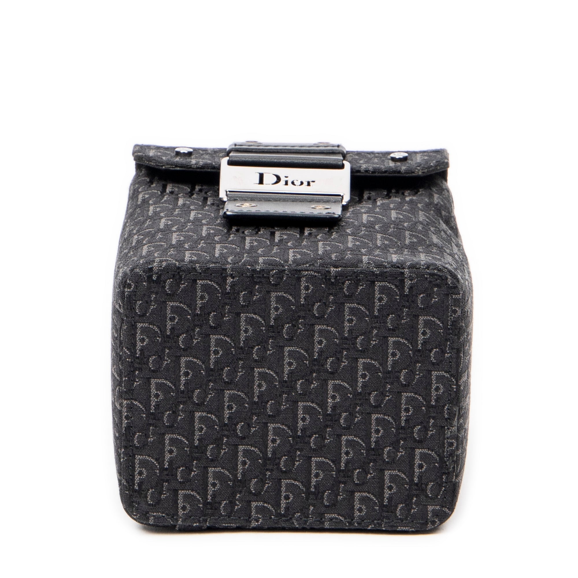 Pouch Street Chic Mini Vanity Case Black Diorissimo Canvas