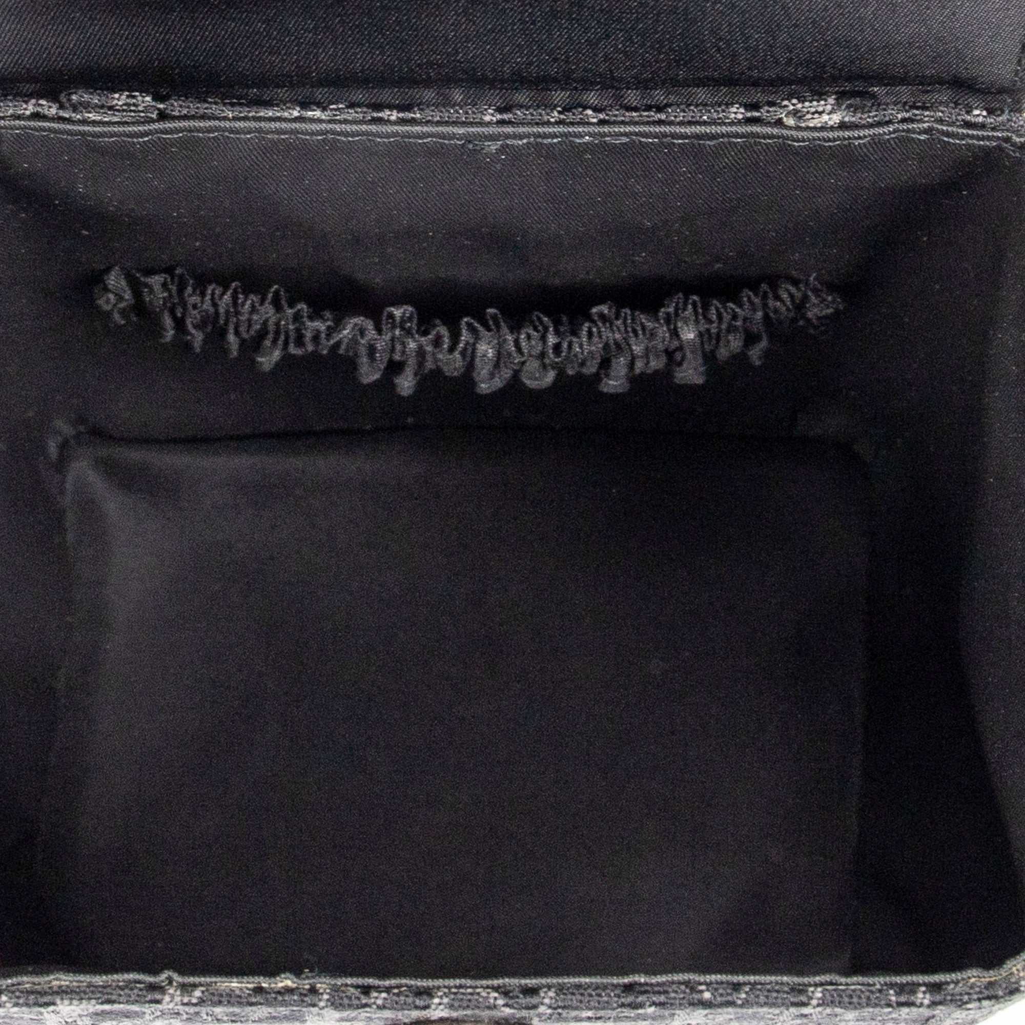 Pouch Street Chic Mini Vanity Case Black Diorissimo Canvas
