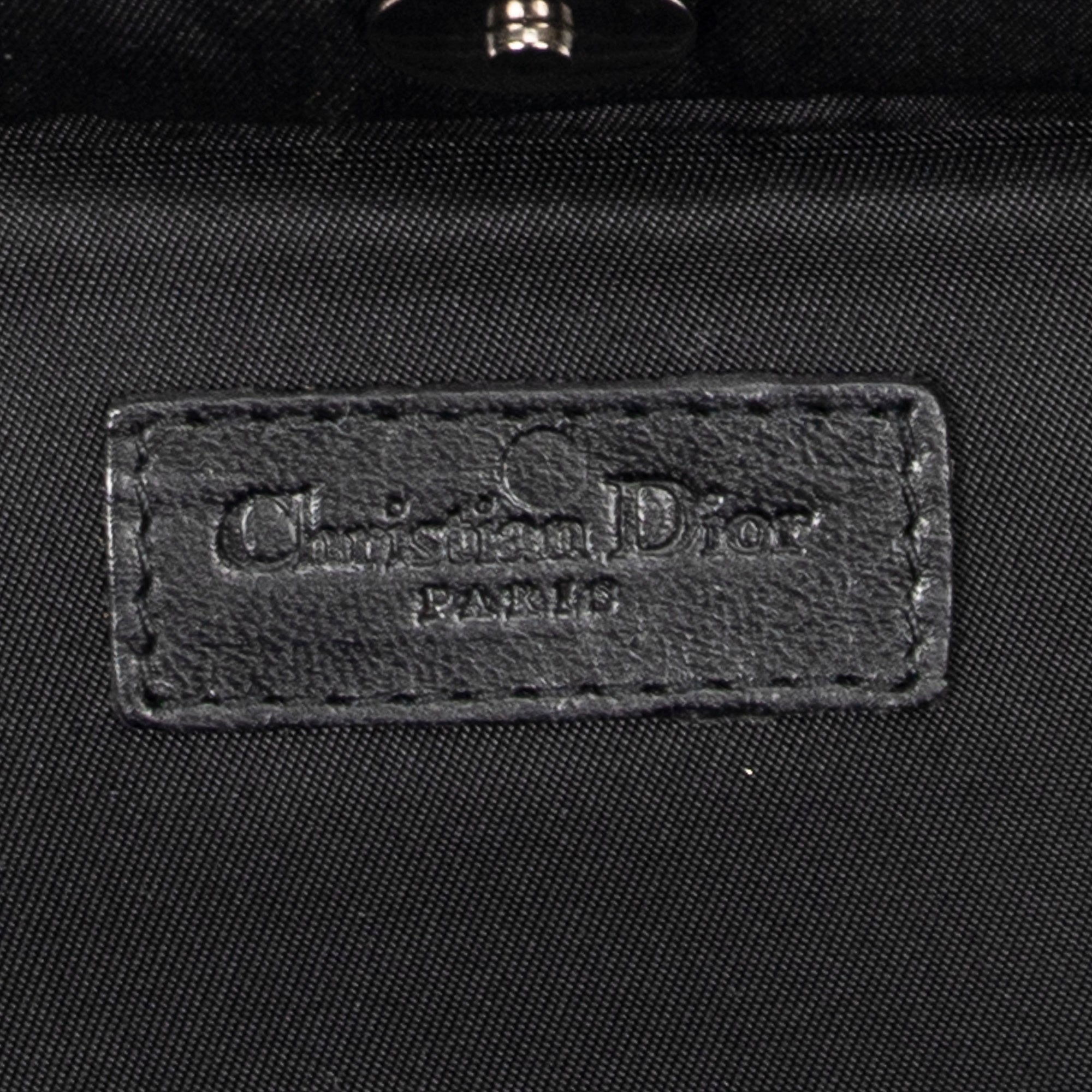 Pouch Street Chic Mini Vanity Case Black Diorissimo Canvas