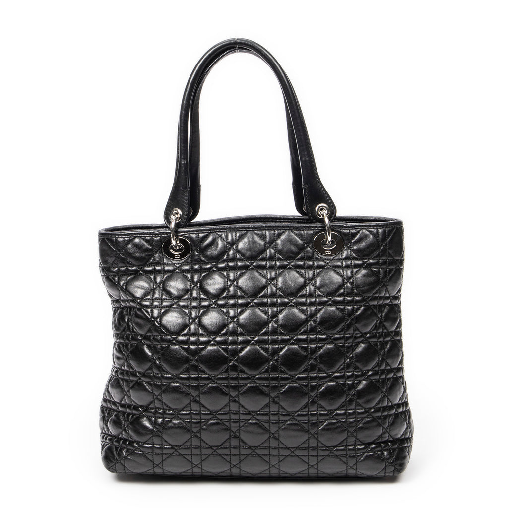 Shoulder bag Medium Soft Shopping Tote Black Cannage Lambskin Leather
