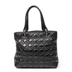 Shoulder bag Medium Soft Shopping Tote Black Cannage Lambskin Leather