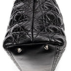 Shoulder bag Medium Soft Shopping Tote Black Cannage Lambskin Leather