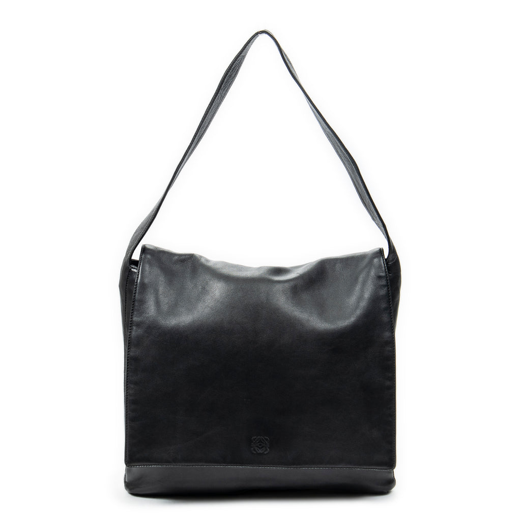 Shoulder bag Vintage Flap Messenger Black Calfskin Leather
