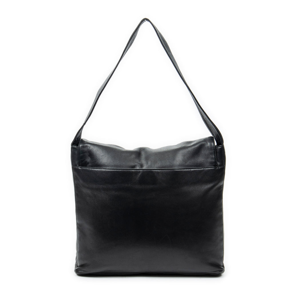 Shoulder bag Vintage Flap Messenger Black Calfskin Leather