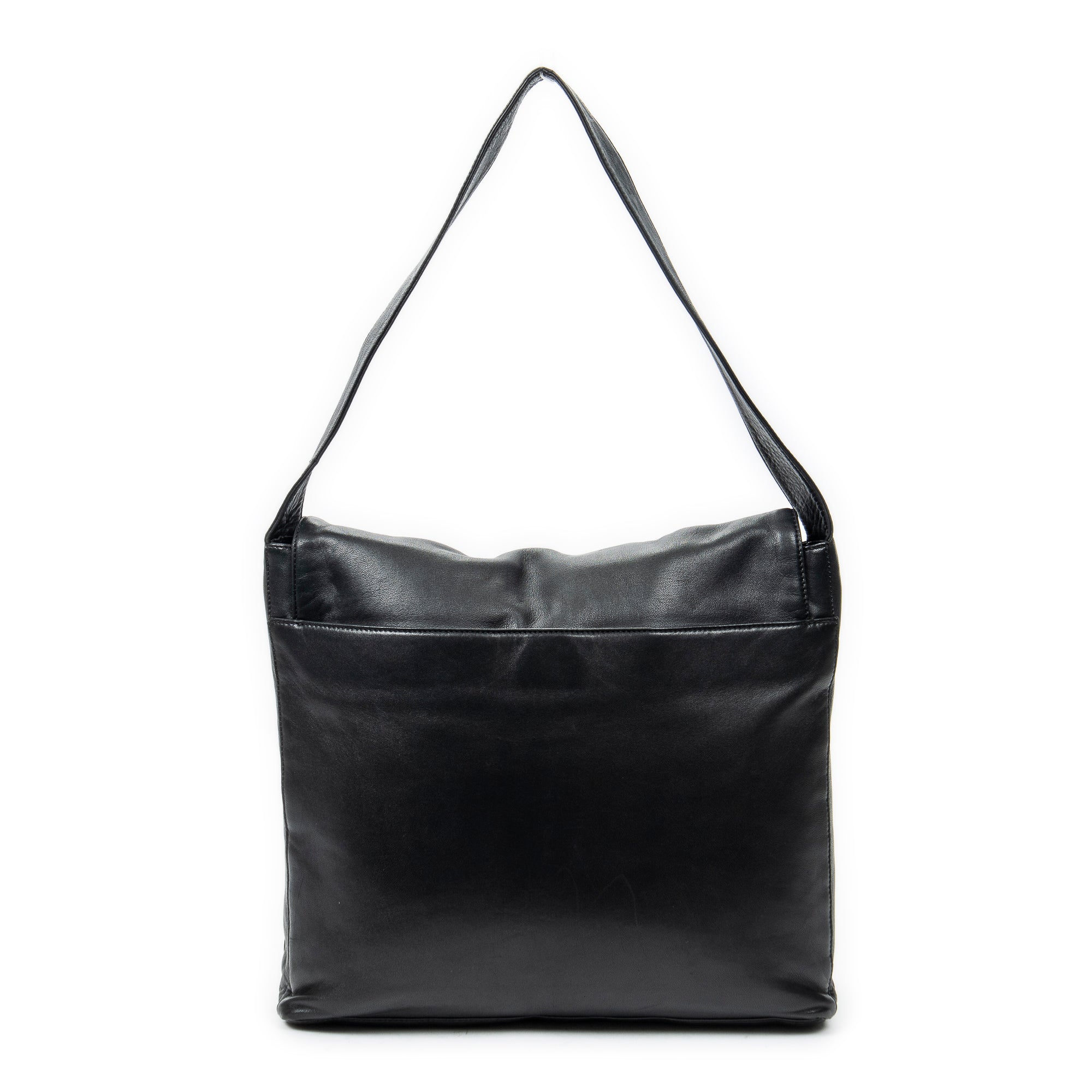 Shoulder bag Vintage Flap Messenger Black Calfskin Leather