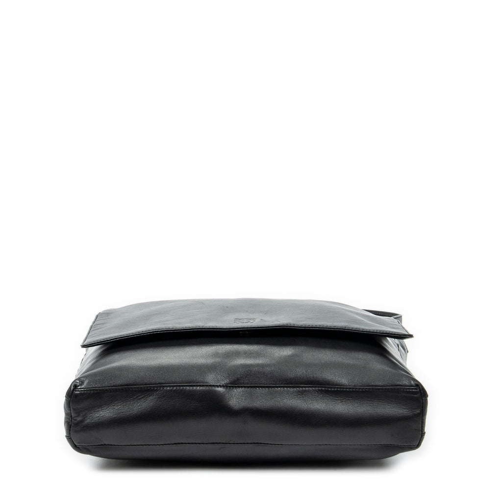 Shoulder bag Vintage Flap Messenger Black Calfskin Leather