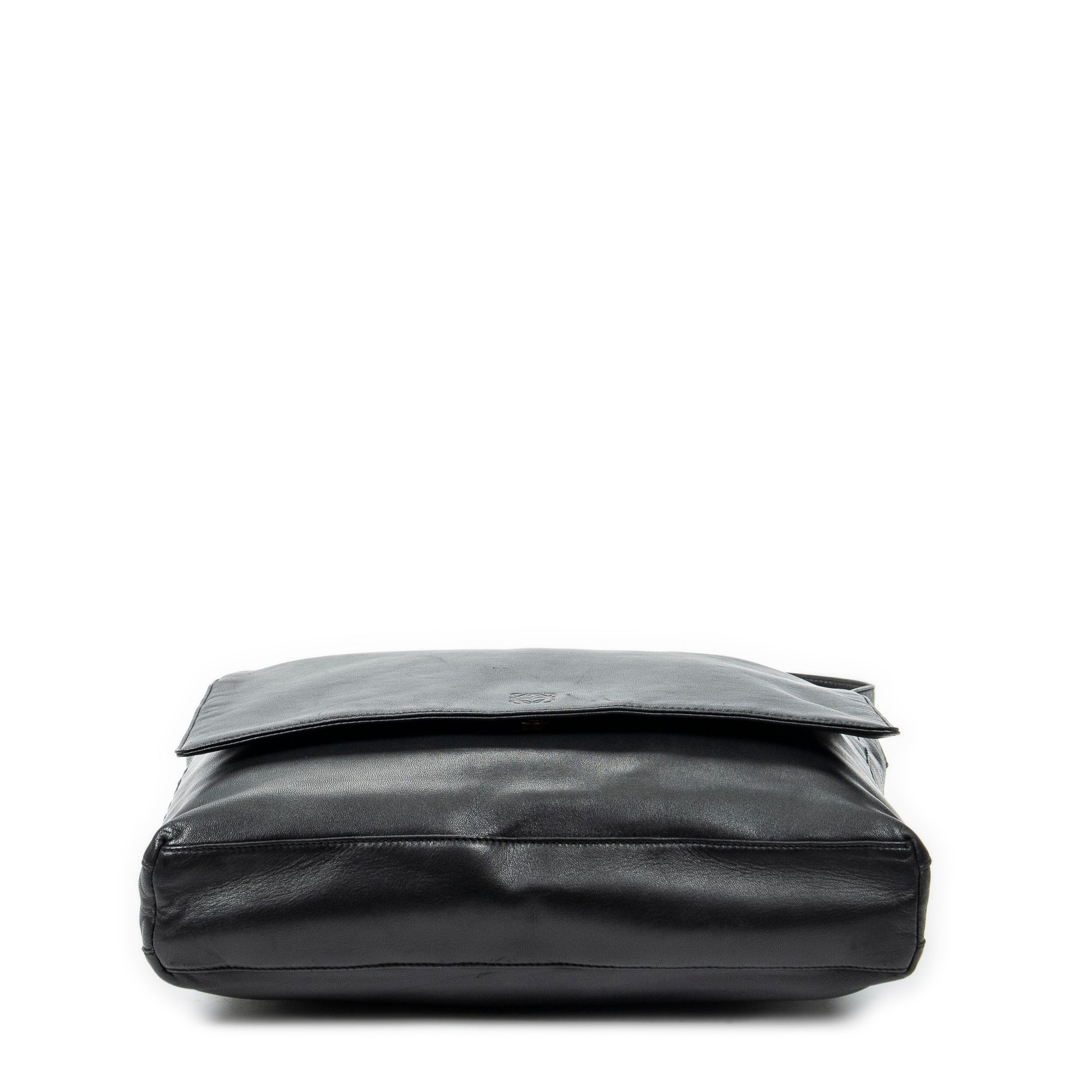 Shoulder bag Vintage Flap Messenger Black Calfskin Leather