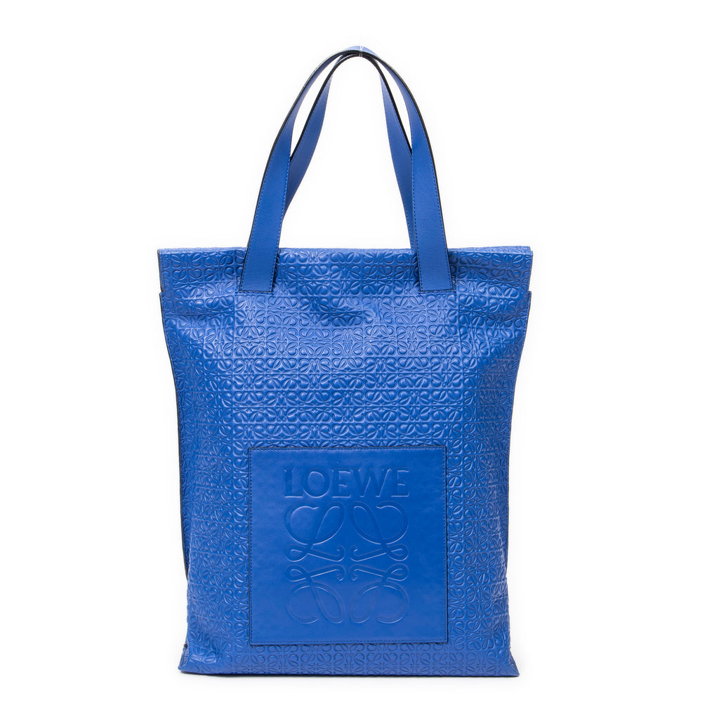 Shoulder bag Vertical Anagram Tote Royal Blue Anagram Embossed Calfskin Leather