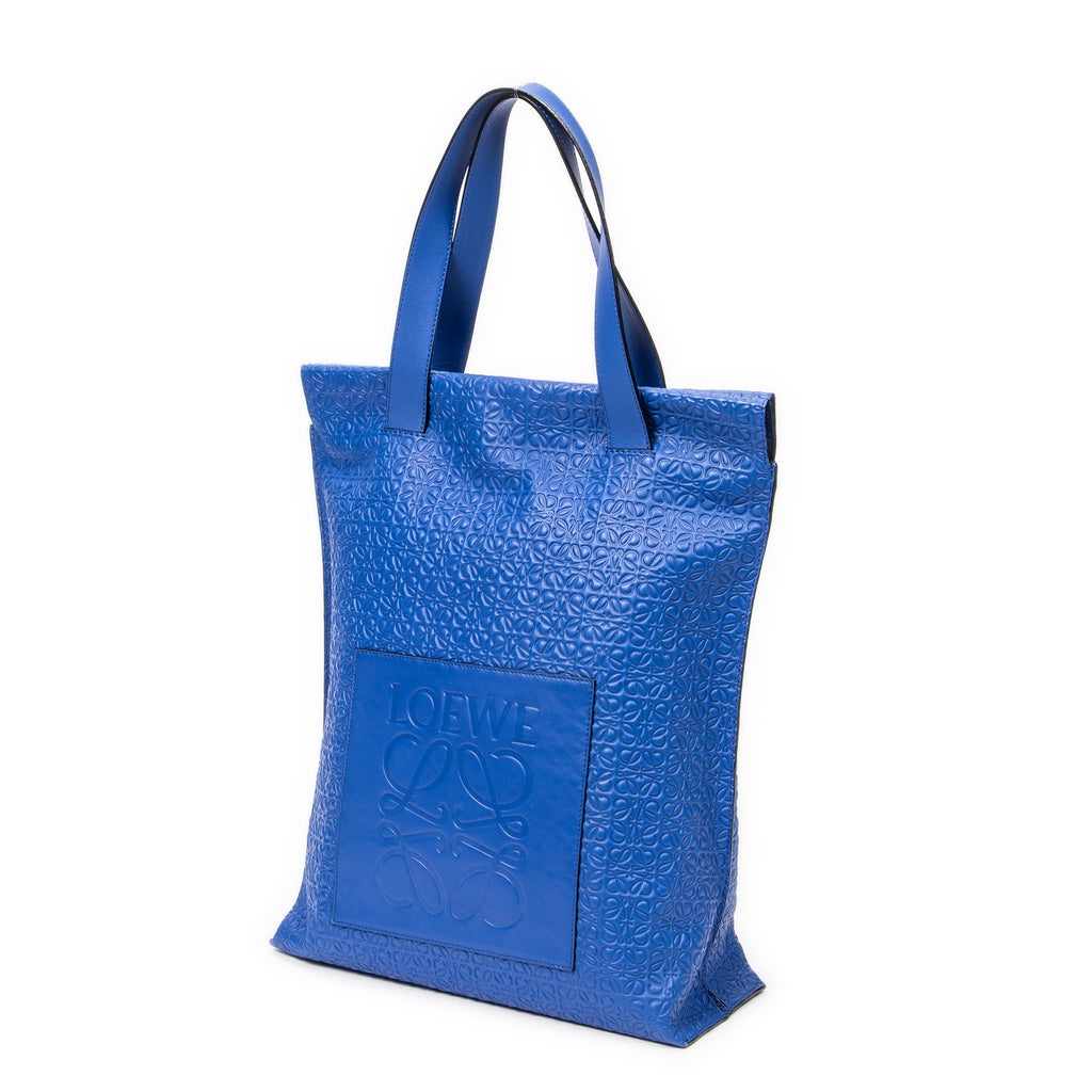 Shoulder bag Vertical Anagram Tote Royal Blue Anagram Embossed Calfskin Leather
