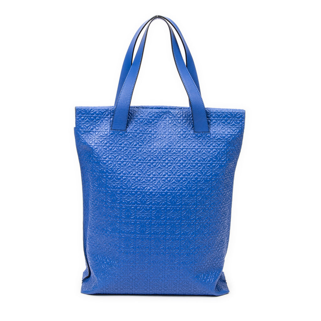 Shoulder bag Vertical Anagram Tote Royal Blue Anagram Embossed Calfskin Leather