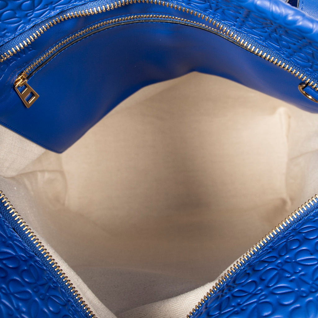 Shoulder bag Vertical Anagram Tote Royal Blue Anagram Embossed Calfskin Leather