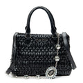Shoulder bag Medium Crystal Tote Black Matelasse Leather