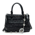 Shoulder bag Medium Crystal Tote Black Matelasse Leather