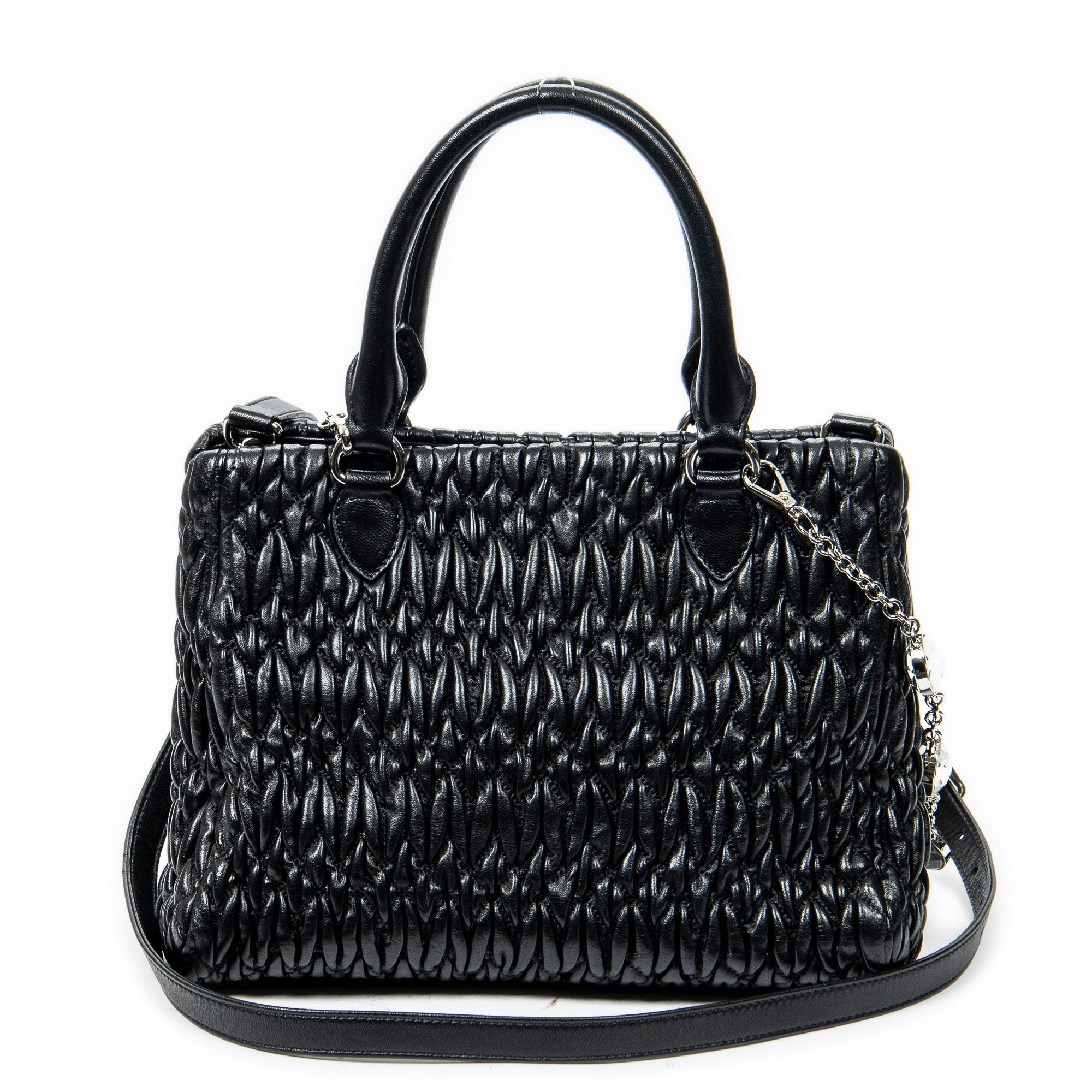 Shoulder bag Medium Crystal Tote Black Matelasse Leather