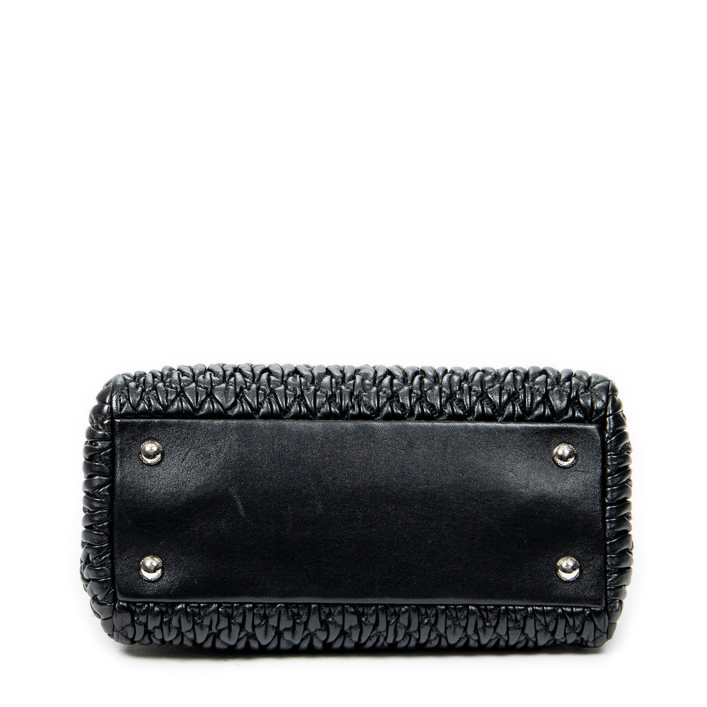 Shoulder bag Medium Crystal Tote Black Matelasse Leather