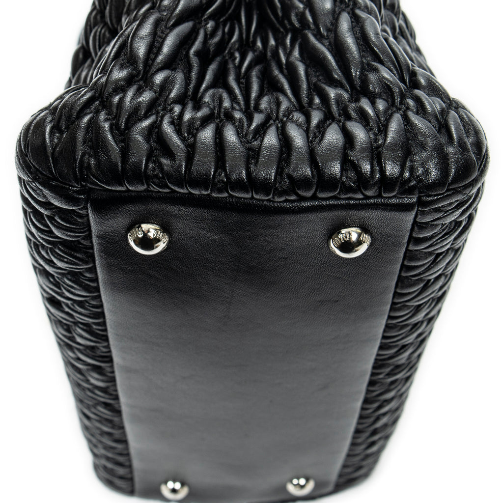 Shoulder bag Medium Crystal Tote Black Matelasse Leather