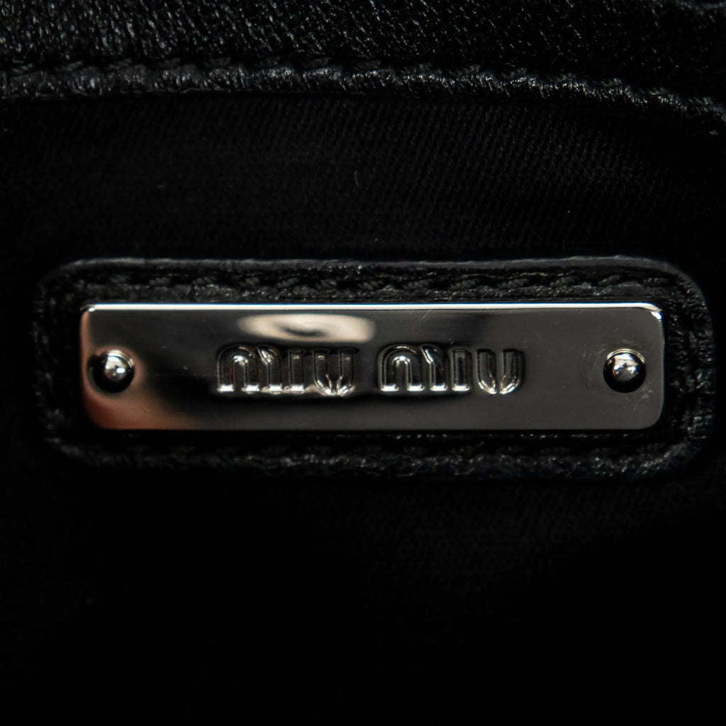 Bolso de hombro Mediano Crystal Tote Piel Matelassé Negra