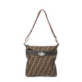 Shoulder bag Selleria Crossbody Khaki Zucca Canvas