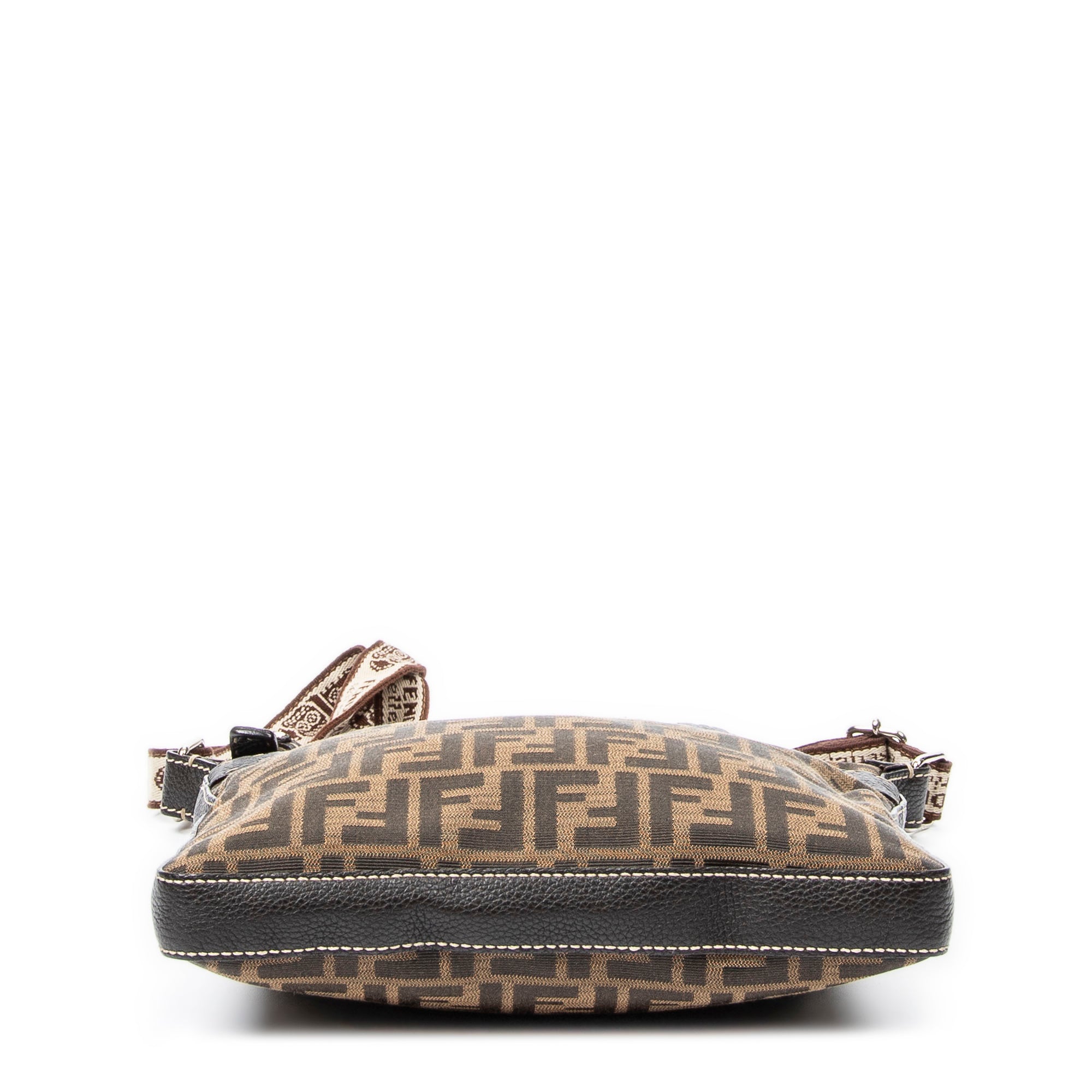 Shoulder bag Selleria Crossbody Khaki Zucca Canvas