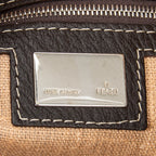 Shoulder bag Selleria Crossbody Khaki Zucca Canvas