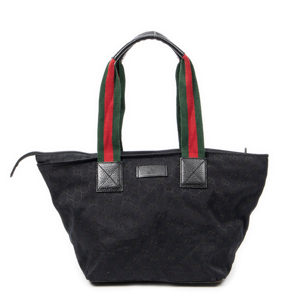 Shoulder bag Medium Web Trapeze Tote Black Monogrammed Canvas