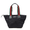 Shoulder bag Medium Web Trapeze Tote Black Monogrammed Canvas