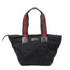 Shoulder bag Medium Web Trapeze Tote Black Monogrammed Canvas