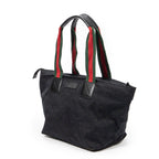 Shoulder bag Medium Web Trapeze Tote Black Monogrammed Canvas