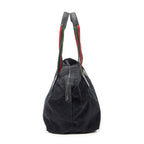 Shoulder bag Medium Web Trapeze Tote Black Monogrammed Canvas