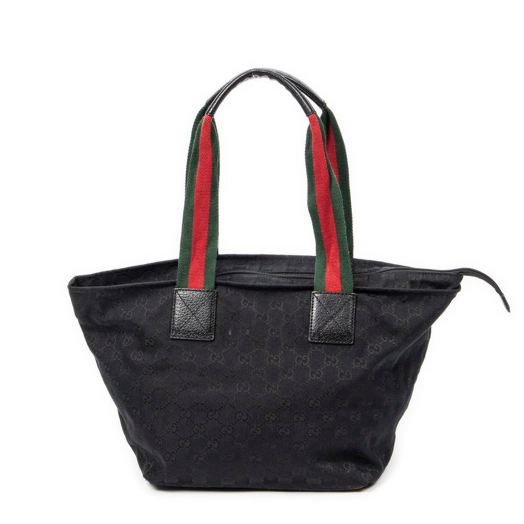 Shoulder bag Medium Web Trapeze Tote Black Monogrammed Canvas