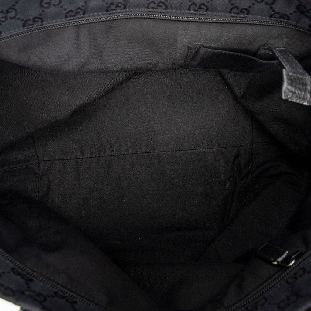 Shoulder bag Medium Web Trapeze Tote Black Monogrammed Canvas