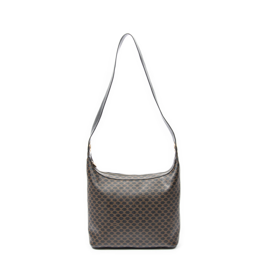 Shoulder bag Zip Shoulder Hobo Brown Macadam Coated Canvas